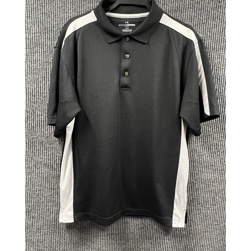 Grand Slam Golf Shirt Mens Medium Black‎ Polo Short Sleeve Pullover Athletic